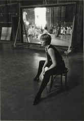 Shirley MacLaine watching rehearsals for the film Can-Can, 20th Century Fox Studios, Los Angeles, California, 1959
