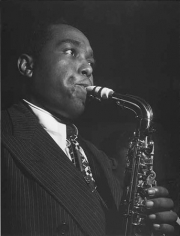 Portrait of Charlie Parker at the Tree Deuces, New York, NY, c. August 1947, 20 x 16 Silver Gelatin Photograph