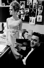 Deborah Dixon and Federico Fellini, Italian High Fashion, for Harper's Bazaar, Rome, Italy, 1962