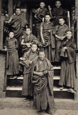 &quot;Monks at Shekar Monastery&quot;, Southern Tibet, 1993, 16 x 10-7/8 Platinum Photograph, Ed. 25