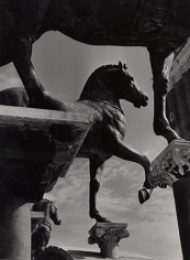 Horses of San Marco, Venice, 1939, 9-15/16 x 7-5/16 Vintage Silver Gelatin Photograph