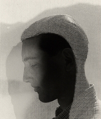 Young Man Behind a Curtain, Hamburg, 1932, 16 x 12 Silver Gelatin Photograph