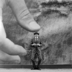 Collin under Thumb, New York, New York, 2005, Archive Number: HSI-0705-010-07, 16 x 20 Silver Gelatin Photograph