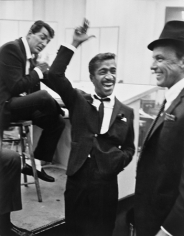 The Rat Pack, (Dean Martin, Frank Sinatra, and Sammy Davis, Jr., Laughing), 1954