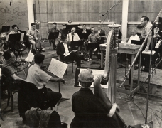 Frank Sinatra at Rehearsal, 16 x 20 Silver Gelatin Photograph