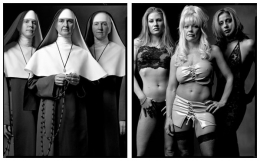 Catholic Nuns / Prostitutes, 2002 / 2002, 20 x 32-1/2 Diptych, Archival Pigment Print, Ed. 20