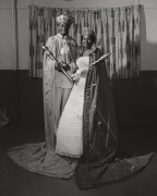 Robert D. Thomas, a WDIA disc jockey known as Honey Boy, and Thelma Exelle, who ran a barbershop, were crowned king and queen of the Cotton Makers Jubilee, 1959, Archival Pigment Print