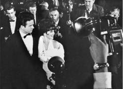 Warren Beatty &amp;amp;Natalie Wood arrive at the Oscars at Santa Monica Civic Auditorium, Time Magazine, 1961, Silver Gelatin Photograph