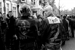 Punks at Sid&#039;s Memorial London 1979, 16 x 20 inches - Archival Pigment Print - Edition of 50
