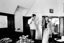 David Geffen with Joni Mitchell, Time Magazine, 1974, Silver Gelatin Photograph