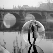 Melvin Sokolsky Bubble, Seine, Harpers&#039;s Bazaar, (Simone) Paris, 1963&nbsp;&nbsp;&nbsp;