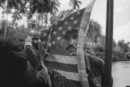 Dennis Hopper during the filming of &quot;Apocalypse Now&quot;, Pagsanjan, Philippines, 1976, Silver Gelatin Photograph