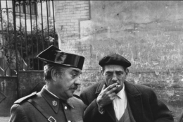 Luis Bunel and Fernando Rey during the filming of &quot;Tristana&quot;, Toledo, Spain, 1970, Silver Gelatin Photograph