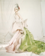 Guinevere in a Nina Ricci Haute Couture dress, Paris, 1996, Archival Pigment Print