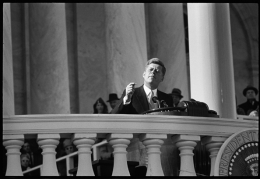 John F. Kennedy Inauguration, JFK Giving Speech, January, 1961