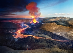Volcano Fagradalshraun, Iceland, 2021, Fujiflex Print