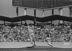 Sandy Koufax, Maury Wills Celebrating at the 1963 World Series Final Game, Yankees vs. Dodgers, 1963, 16 x 20 Silver Gelatin Photograph, Ed. 150