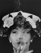 Hat + Five Roses, Paris (Vogue), 1956