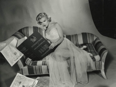 Marilyn Monroe (Reading Reference Book), 1953, 11 x 14 Silver Gelatin Photograph