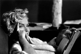 Marilyn Monroe (Reading Book), New York, 1956, 16 x 20 Silver Gelatin Photograph