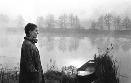 Jean Seberg visiting the haunts of Saint Joan, the Loire River, France, 1956