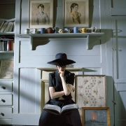 Siobhan Reading Book, Princelet Street, London, England, 2006, Archive Number: LPS-0506-035-13, 16 x 20 Archival Pigment Print
