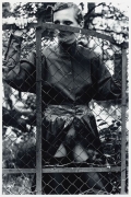 Roselyne Behind Fence, Arcangures, France, 1975&nbsp;, Silver Gelatin Photograph, Ed. 9/25