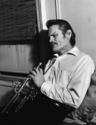 Chet Baker, filming (Let&#039;s Get Lost), NYC, no. 4, 1986 (23288-15-10-11), Silver Gelatin Photograph