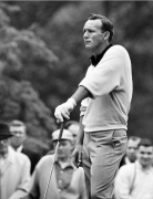 Arnold Palmer with Cigarette, Thunderbird Classic Invitational, Westchester CC., Rye, NY, 1963, Silver Gelatin Photograph