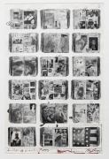 Bicentennial Diaries (A), 1996, 34 1/4 x 22 1/2 Inches, Silver Gelatin Photograph with Ink
