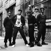 Public Enemy (without Flava Flav), outside Def Jam offices, NY, 1988, Archival Pigment Print