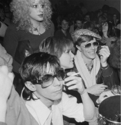 Iggy Pop, Nancy Spungen, Cyrinda Fox & David Bowie, NYC, 1977