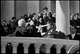 John F. Kennedy Inauguration, JFK Taking Oath, January, 1961