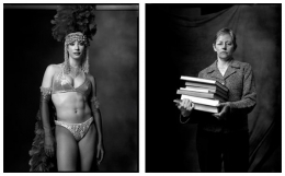 Showgirl / Librarian, 2002 / 2006, 20 x 32-1/2 Diptych, Archival Pigment Print, Ed. 20