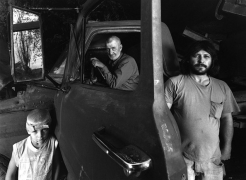 Lloyd Deane with Family & Coal Truck, 2002