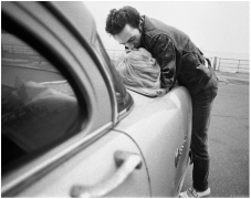 Joe Strummer &amp;amp; Gaby - Kiss on Car, NYC, 1981, Silver Gelatin Photograph