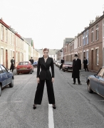 Model Watched on Street, England, 1995, Archival Pigment Print