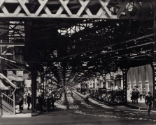 Under the El at the Battery, New York, 1936