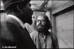 Monk and Allen Ginsberg, 1963, 11 x 14 Silver Gelatin Photograph