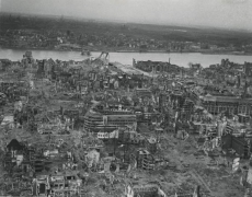 City Destroyed by War, 1945, 11 x 14 Silver Gelatin Photograph