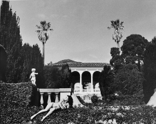 Teri Rojas (Laying on Hedge), Santa Barbara, 1984