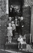 Bob Dylan with Children on Steps, Liverpool, England, 1966, 14 x 11 Silver Gelatin Photograph