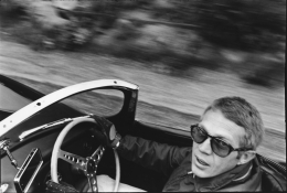 William Claxton Steve McQueen in His XK-SS Jaguar, Mulholland Drive, Los Angeles, 1962&nbsp;&nbsp;&nbsp;