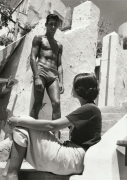 Flirt on Capri, Island of Capri, Italy, 1935, Silver Gelatin Photograph