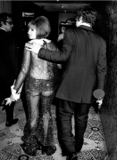 Barbra Streisand in her Scaasi dress with her &lsquo;Funny Girl&rsquo; Oscar on the way to a party The Beverly Hilton Hotel, Time Magazine, 1969, Silver Gelatin Photograph