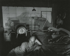 Claes Oldenburg, 1967, Vintage Silver Gelatin Photograph Mounted to Board