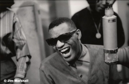 Ray Charles at a Recording Session for Atlantic Records, New York City, 1962, 11 x 14 Silver Gelatin Photograph