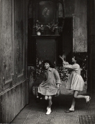 Playing Ball in an Entrance, Naples, 1959, 11-1/2 x 8-5/8 Vintage Silver Gelatin Photograph