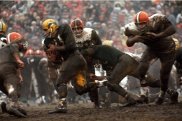 Jimmy Taylor (running), Packers vs. Browns,&nbsp;January, 1966, 16 x 20 Color Photograph, Ed. 150