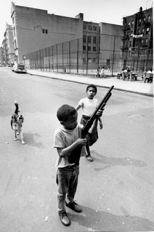 Boy &amp;amp; Gun, Bronx NY, 1969, Silver Gelatin Photograph